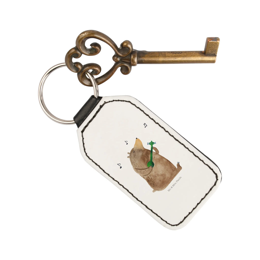 Rectangular key ring bear song lucky charm, pendant, key ring, bag pendant, keychain, bear, teddy, teddy bear, cuddly toy, saying, song, woman, love song, gift, Bear, girlfriend, valentine, love, partner, heart