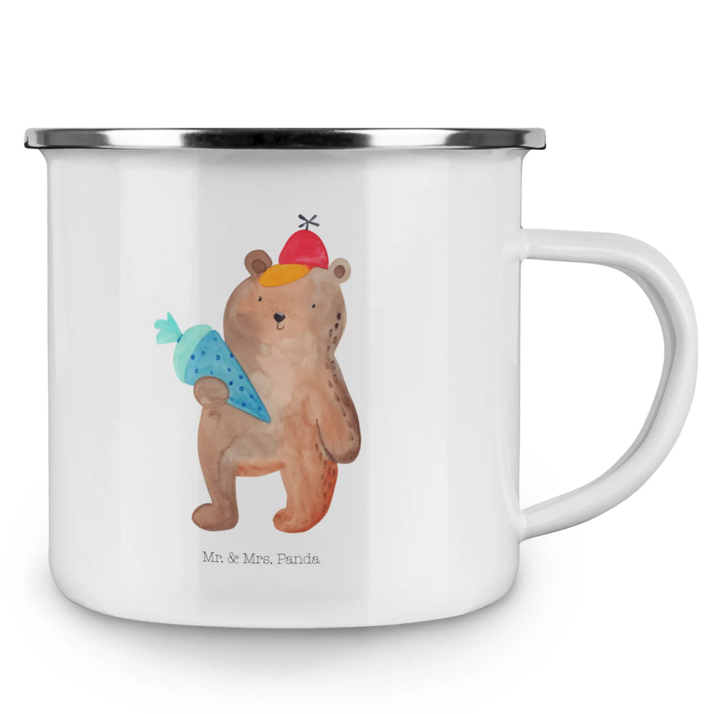 Kempingowy kubek emaliowany Niedźwiedź Torebka szkolna Niedźwiedź, Miś, Pluszowy miś