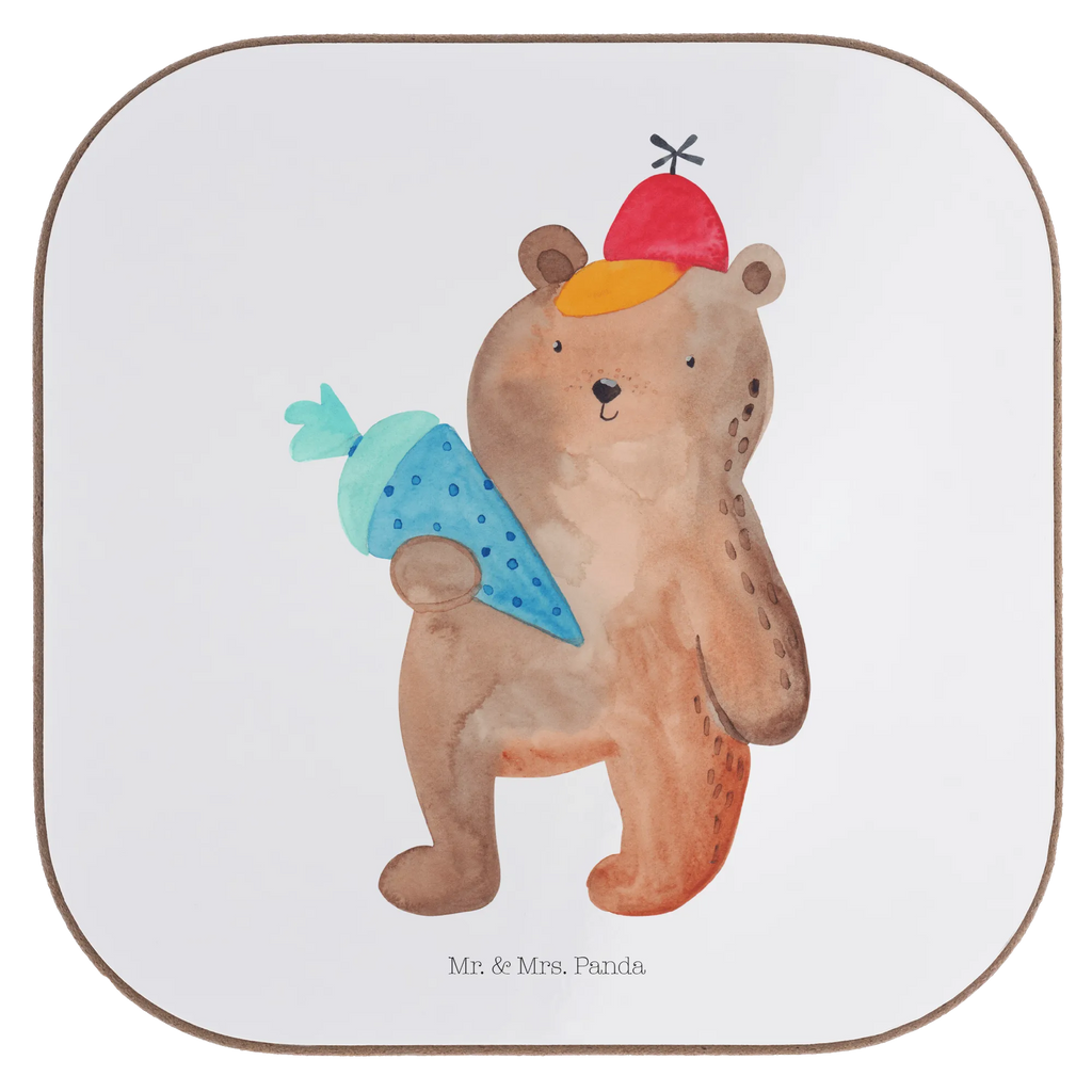 Podkładka Niedźwiedź Torebka szkolna Untersetzer Gläser, Untersetzer aus Holz, Glasuntersetzer, Getränkeuntersetzer, Untersetzer für Gläser, Bierdeckel, Holzuntersetzer, Untersetzer Design, Tassen Untersetzer, Untersetzer Holz, Untersetzer, Korkuntersetzer, Bär, Teddy, Teddybär, Schultüte, Erster Schultag Geschenk, Einschulung Geschenk, Grundschule, Schule Geschenk, Schulbeginn, Bär Motiv, Schulanfang