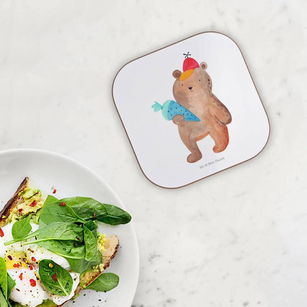 Podkładka Niedźwiedź Torebka szkolna Untersetzer Gläser, Untersetzer aus Holz, Glasuntersetzer, Getränkeuntersetzer, Untersetzer für Gläser, Bierdeckel, Holzuntersetzer, Untersetzer Design, Tassen Untersetzer, Untersetzer Holz, Untersetzer, Korkuntersetzer, Bär, Teddy, Teddybär, Schultüte, Erster Schultag Geschenk, Einschulung Geschenk, Grundschule, Schule Geschenk, Schulbeginn, Bär Motiv, Schulanfang