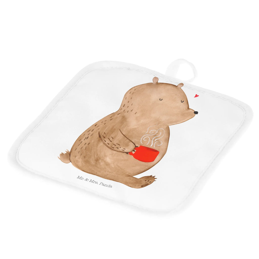 2er Set Topflappen  Bär Kaffee 2er Set Topflappen, Topfhandschuhe, topfhalter, Topflappen 2er Set, Topfuntersetzer, Topflappen Set, Topflappenset, Topflappen, Teddy, Teddybär, Bär, Welt Erobern, Morgenroutine, Motivation, Kaffee, Welt Retten, Bären, Guten Morgen, Coffee