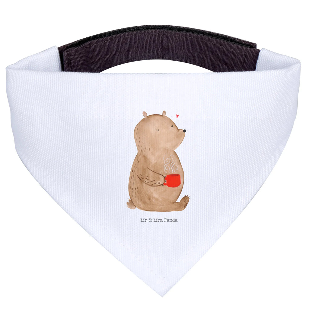 Dog neckerchief bear Coffee Mittel, Tuch, Hundehalstuch, Halstuch, Mittelgroße Hunde, Hunde, Teddybär, Teddy, Bär, Kaffee, Morgenroutine, Coffee, Guten Morgen, Motivation, Bären, Welt Retten, Welt Erobern