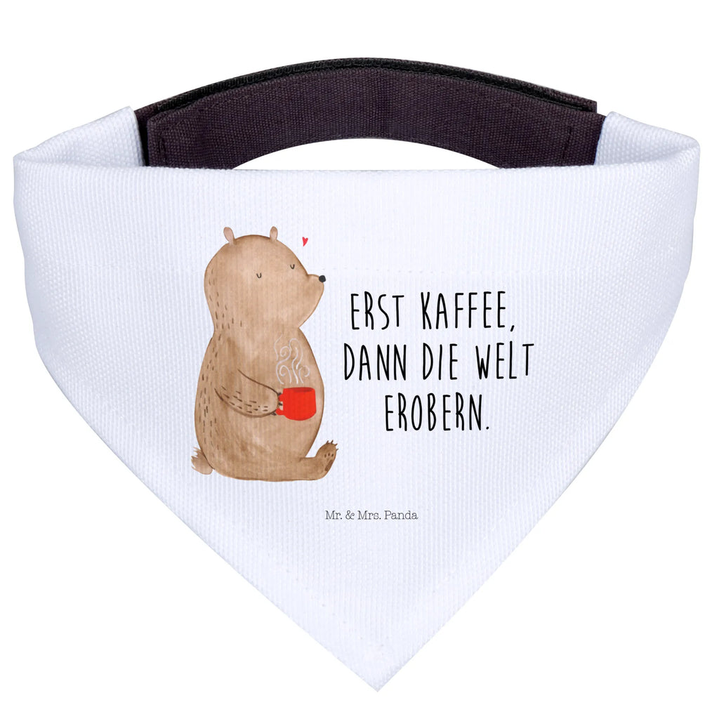 Dog neckerchief bear Coffee Mittel, Tuch, Hundehalstuch, Halstuch, Mittelgroße Hunde, Hunde, Teddybär, Teddy, Bär, Kaffee, Morgenroutine, Coffee, Guten Morgen, Motivation, Bären, Welt Retten, Welt Erobern