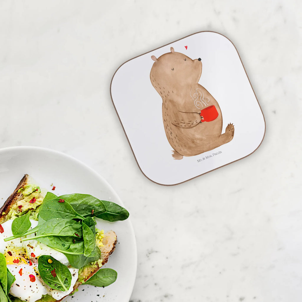 Podkładka Niedźwiedź kawa Holzuntersetzer, Bierdeckel, Untersetzer, Untersetzer Design, Untersetzer Gläser, Untersetzer Holz, Glasuntersetzer, Korkuntersetzer, Tassen Untersetzer, Untersetzer aus Holz, Getränkeuntersetzer, Untersetzer für Gläser, Bär, Teddy, Teddybär, Coffee, Welt erobern, Kaffee, Welt retten, guten Morgen, Motivation, Morgenroutine, Bären