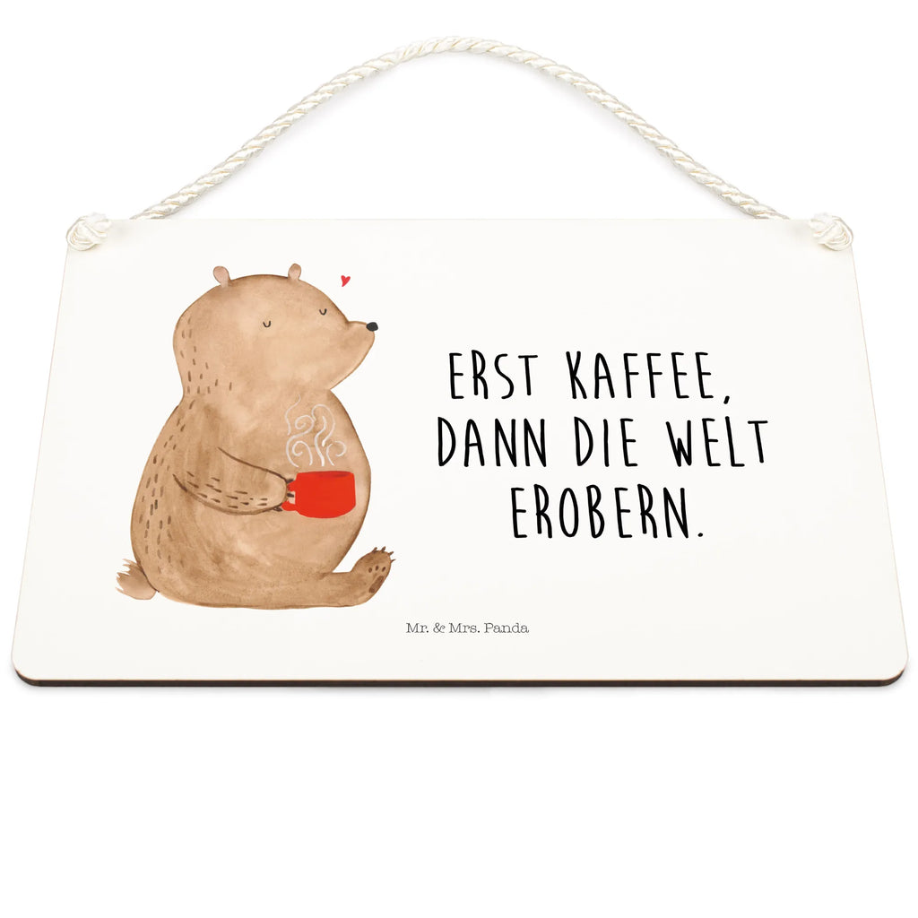 Deko Schild Bär Kaffee Schild mit Spruch, sprüche schild, Holztafel, Türschild Familie, hängeschild, wandhänger, Dekoschild, Türschild, Schild, Wandschild, Deko Schild, dekoration schild, Badschild, holzbild, Deko Wandtafel, dekoschilder, Küchenschild, Holzschild, dekotafel, Motivschild, wandtafel, Spruchschild, Teddybär, Teddy, Bär, Coffee, Kaffee, Guten Morgen, Morgenroutine, Motivation, Bären, Welt Erobern, Welt Retten