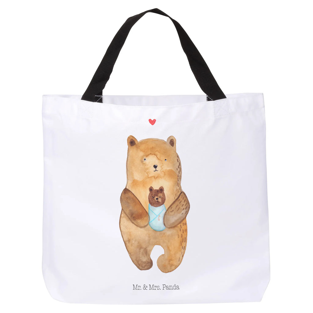 Shopper Bär Baby Schultasche, Freizeittasche, Ausflug, Shopper, Beutel, Stofftasche, Alltagstasche, Strandtasche, XXL Tasche, Einkaufstasche, Schulbeutel, Tüte, XL, Tragebeutel, Schultertasche, Einkaufsbeutel, Teddy, Bär, Teddybär, Täufling, Taufe, Baby, Neffe, Geburt, Enkelin, Glückwunsch, Mutter, Eltern, Enkel, Geburtstag, Nichte