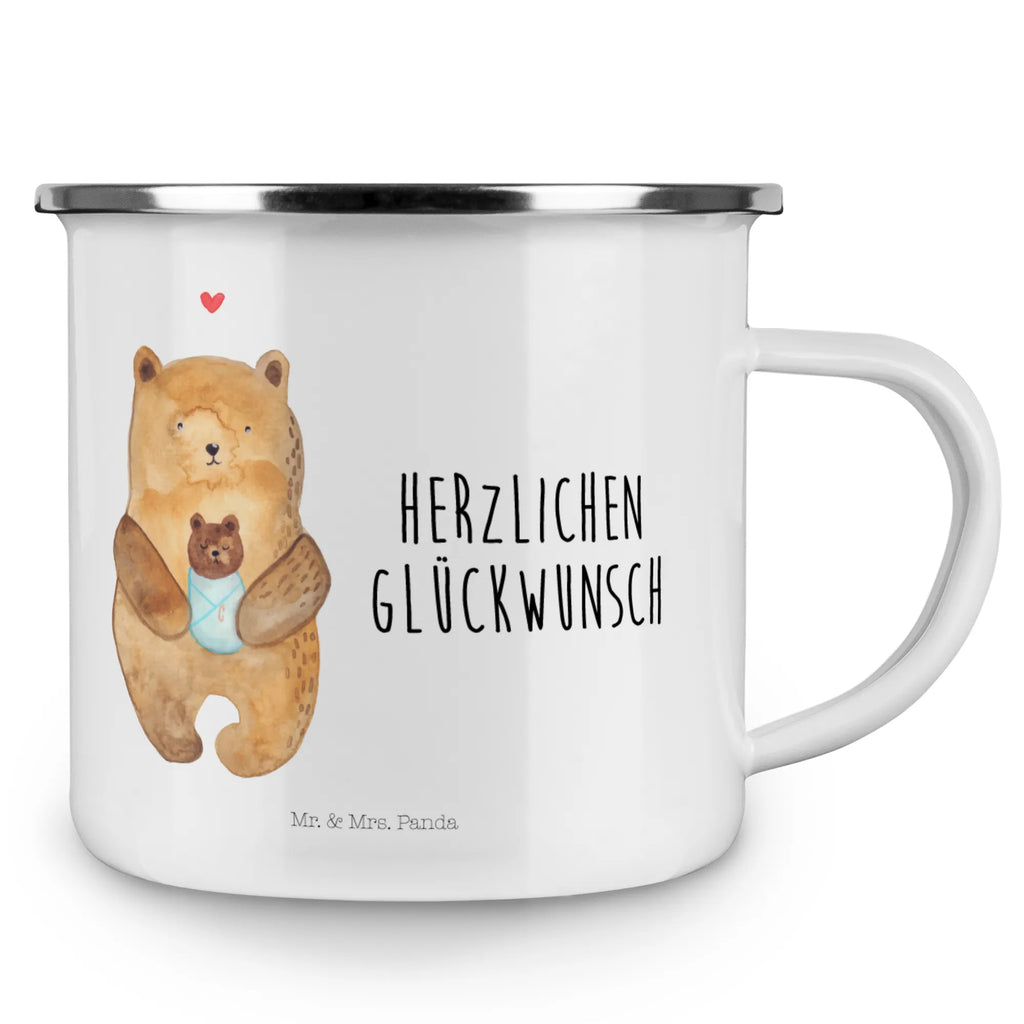 Kempingowy kubek emaliowany Niedźwiedź Niemowlę Teebecher, Becher, Metalltasse, blechbecher, Kaffeetasse, wandertasse, wanderbecher, Tasse, Kaffeebecher, Emaille Becher, becher emaille, reisetasse, Campingbecher, Emailletasse, Trinkbecher, Teetasse, Campingtasse, Emaille Tasse, emaillebecher, Reisebecher, Tasse Emaille, metallbecher, Blechtasse, Pott, Teddy, Bär, Teddybär, Baby, Täufling, Taufe, Neffe, Geburt, Glückwunsch, Eltern, Geburtstag, Mutter, Nichte, Enkelin, Enkel