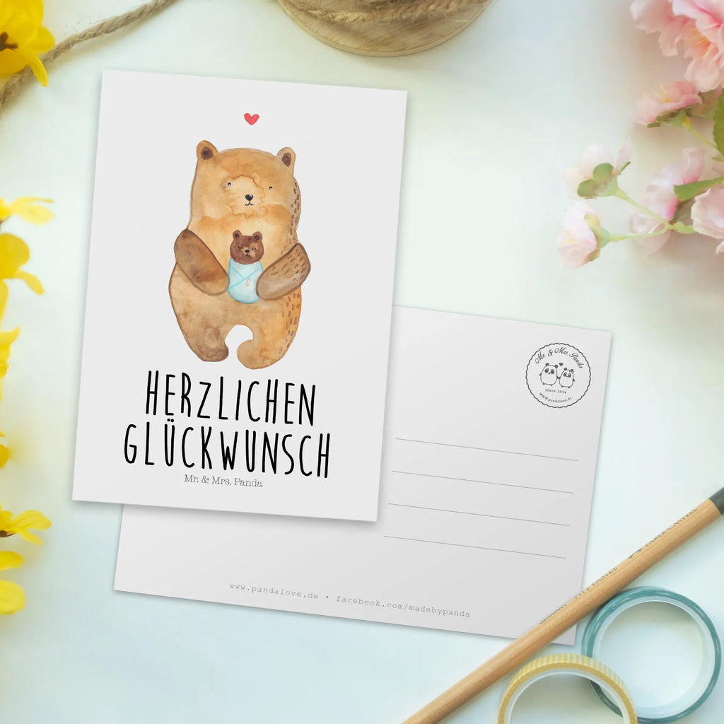 Postkarte Bär Baby Einladung, Karte, Ansichtskarten, Grußkarte, Einladungskarten Geburtstag, Geburtstagskarte, Einladung Geburtstag, Dankeskarte, Ansichtskarte, Einladungskarte, Postkarte, Geschenkkarte, Bär, Teddy, Teddybär, Eltern, Baby, Taufe, Geburt, Glückwunsch, Geburtstag, Enkelin, Täufling, Enkel, Nichte, Neffe, Mutter