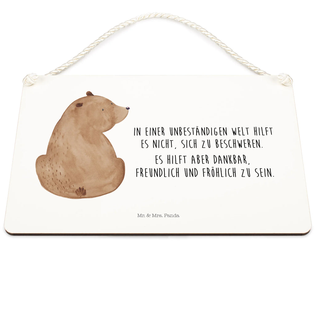 Dekoracyjny znak niedźwiedź spojrzenie przez ramię Niedźwiedź, Miś, Pluszowy miś