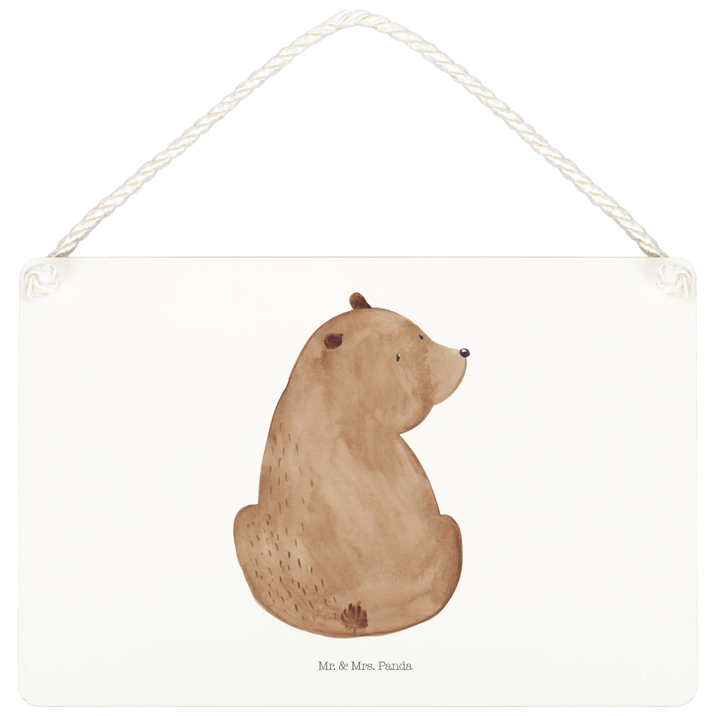 Dekoracyjny znak niedźwiedź spojrzenie przez ramię Niedźwiedź, Miś, Pluszowy miś