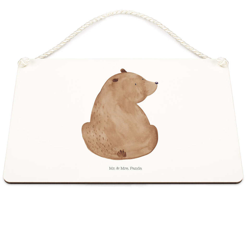 Dekoracyjny znak niedźwiedź spojrzenie przez ramię Niedźwiedź, Miś, Pluszowy miś