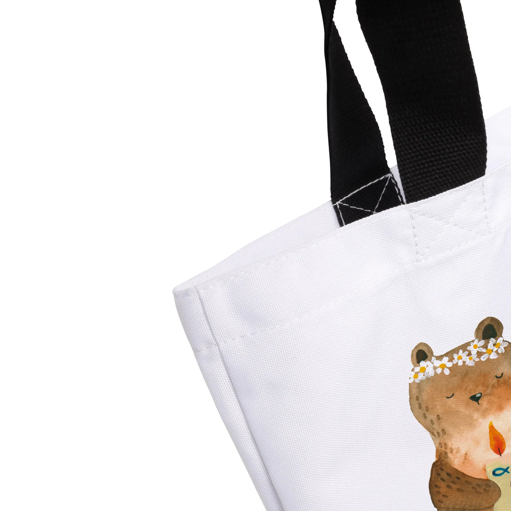 Shopper Bär Kommunion Strandtasche, Schultasche, Einkaufstasche, Alltagstasche, Freizeittasche, Schulbeutel, Shopper, Einkaufsbeutel, Tasche, Tragebeutel, Beutel, Bär, Teddy, Teddybär, Gottes Segen, katholisch, Taufkerze, Kommunion