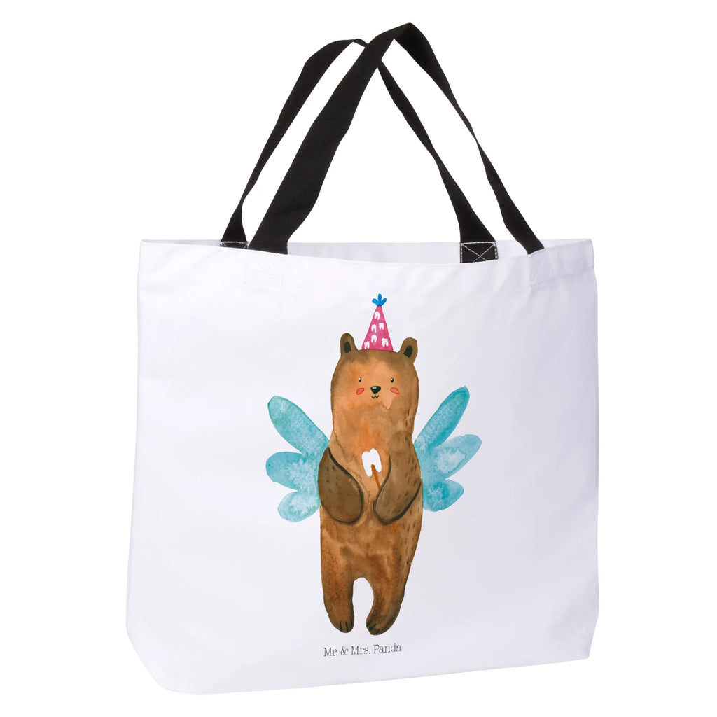 Shopper bear tooth fairy Strandtasche, Alltagstasche, Schultasche, Schulbeutel, Beutel, Freizeittasche, Shopper, Einkaufstasche, Tragebeutel, Einkaufsbeutel, Tasche, Bär, Teddy, Teddybär, Erster Zahn, Milchzahn, Fee, Zahnfee