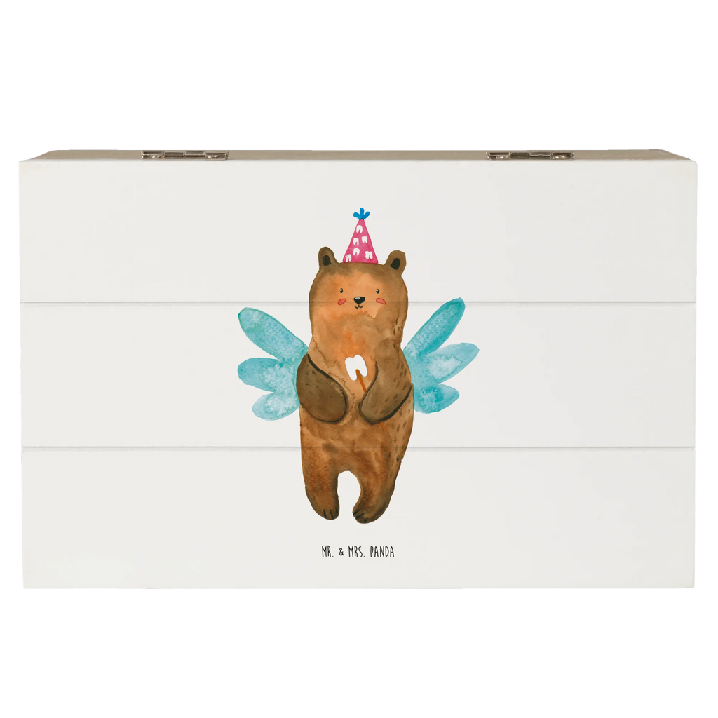 Holzkiste Zahnfee Bär Aufbewahrungsbox, Kiste, Geschenkbox, Schatzkiste, Schatulle, Dekokiste, Geschenkdose, Erinnerungskiste, Truhe, Holzkiste, XXL, Erinnerungsbox, Bär, Teddy, Teddybär, Erster Zahn, Zahnfee, Fee, Milchzahn