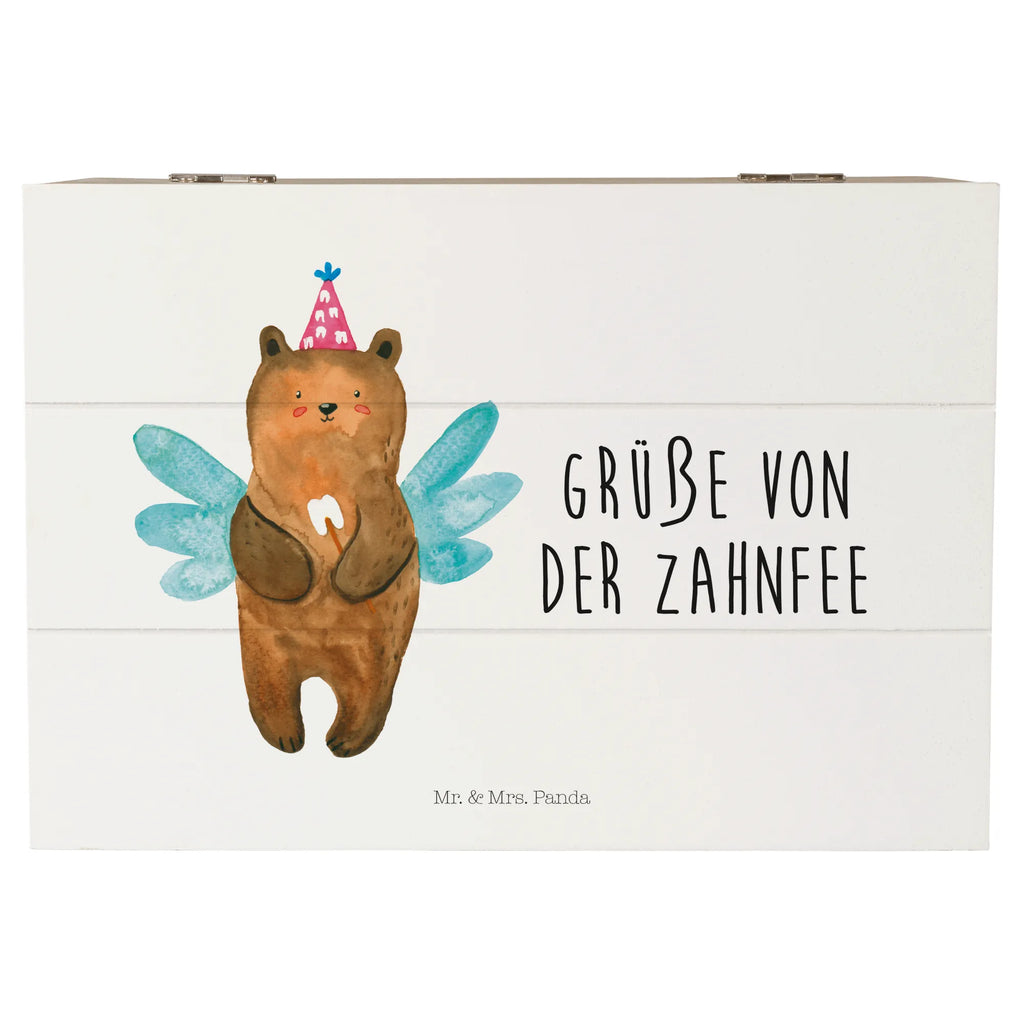 Holzkiste Zahnfee Bär Aufbewahrungsbox, Kiste, Geschenkbox, Schatzkiste, Schatulle, Dekokiste, Geschenkdose, Erinnerungskiste, Truhe, Holzkiste, XXL, Erinnerungsbox, Bär, Teddy, Teddybär, Erster Zahn, Zahnfee, Fee, Milchzahn