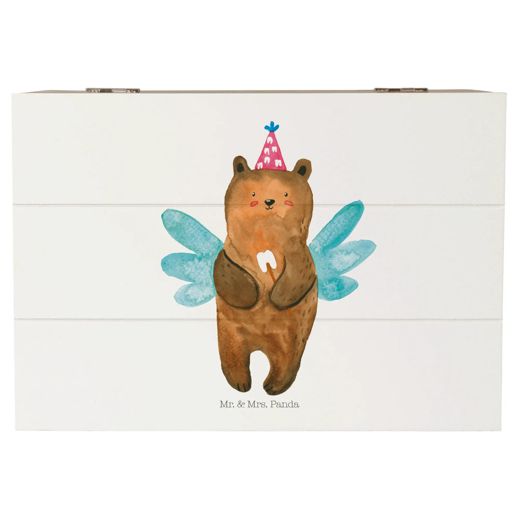 Holzkiste Zahnfee Bär Aufbewahrungsbox, Kiste, Geschenkbox, Schatzkiste, Schatulle, Dekokiste, Geschenkdose, Erinnerungskiste, Truhe, Holzkiste, XXL, Erinnerungsbox, Bär, Teddy, Teddybär, Erster Zahn, Zahnfee, Fee, Milchzahn