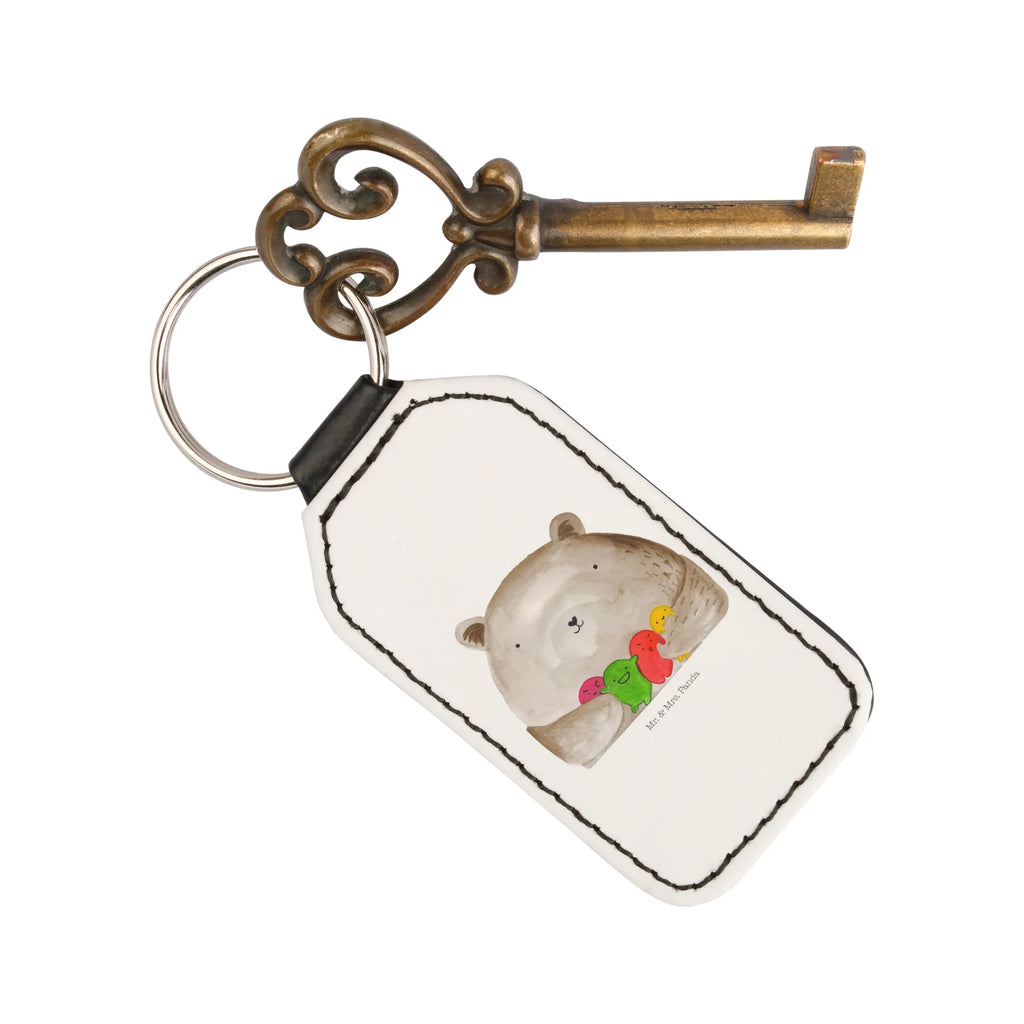 Rectangular key ring bear Feeling key ring, bag pendant, keychain, pendant, lucky charm, bear, teddy, teddy bear, cuddly toy, Bear, Madness