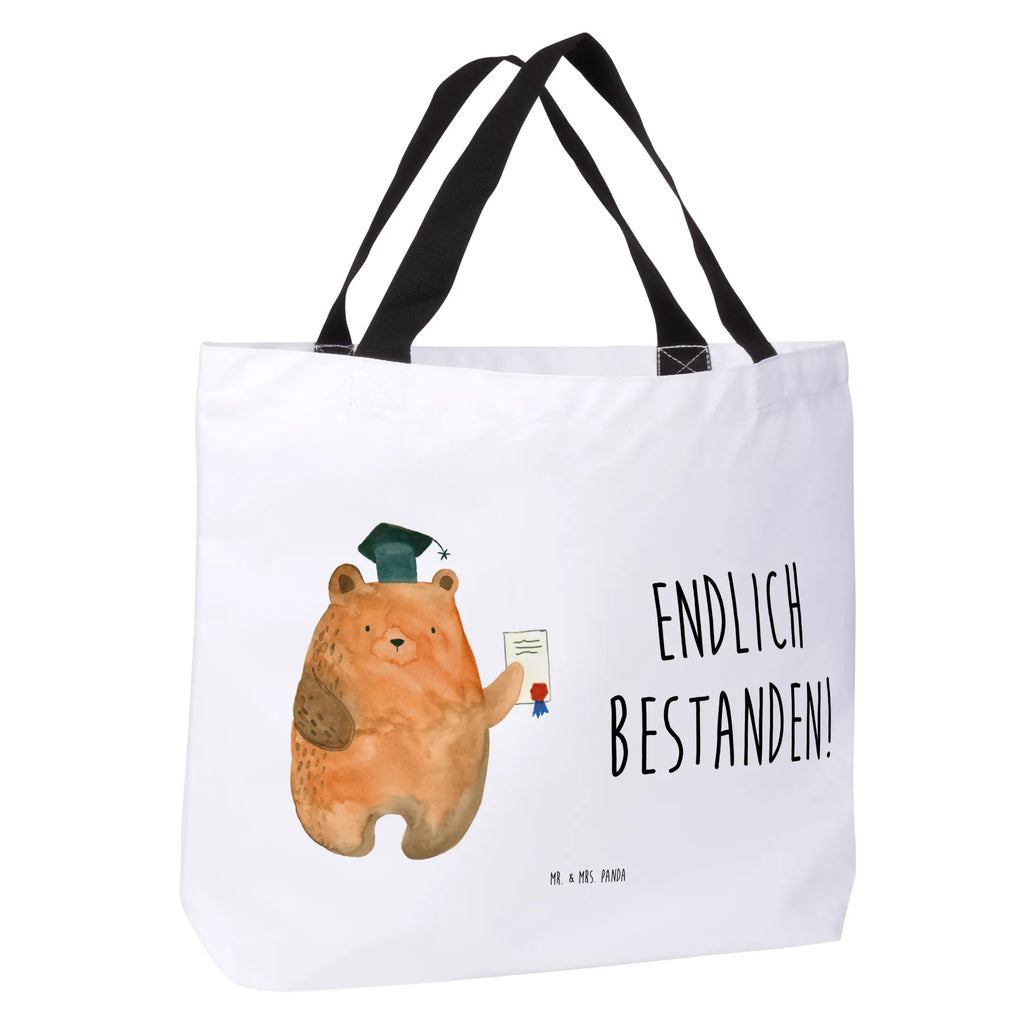 Shopper bear Test Einkaufsbeutel, Einkaufstasche, Schulbeutel, Tragebeutel, Shopper, XXL Tasche, Schultasche, Stofftasche, Beutel, Strandtasche, XL, Ausflug, Tüte, Alltagstasche, Schultertasche, Freizeittasche, Teddy, Bär, Teddybär, Prüfungen, Abschlusszeugnis, Abschluss, Zeugnis, Abitur, Prüfung Bestanden