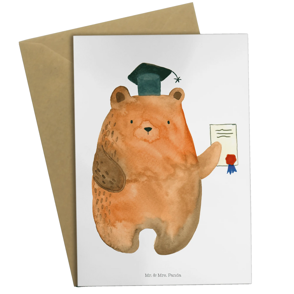 Greetings card bear Test Klappkarte, Grußkarte, Einladungskarte, Glückwunschkarte, Karte, Hochzeitskarte, Geburtstagskarte, Ansichtskarten, Bär, Teddy, Teddybär, Abitur, Prüfungen, Prüfung bestanden, Zeugnis, Abschluss, Abschlusszeugnis