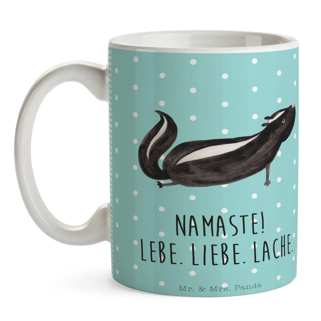 Mug skunk yoga coffee mug, ceramic mug, gift mug, tea mug, personalized mug, mug with designs, novelty mug, mug, mug with quotes, porcelain mug, custom mug, office mug, latte mug, Skunk, Wild animal, Love, Yoga, Namaste, Stinky, Predator, Laugh, Stinker, Live