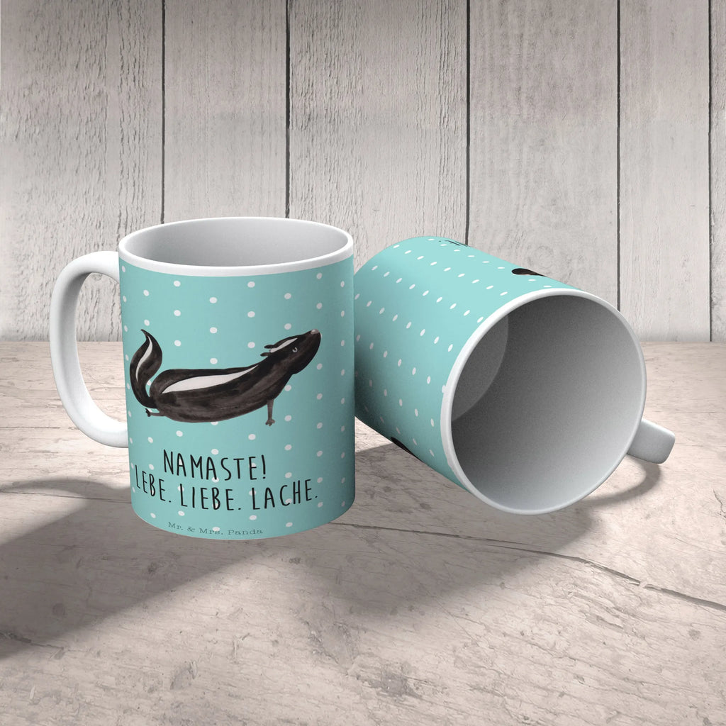 Mug skunk yoga coffee mug, ceramic mug, gift mug, tea mug, personalized mug, mug with designs, novelty mug, mug, mug with quotes, porcelain mug, custom mug, office mug, latte mug, Skunk, Wild animal, Love, Yoga, Namaste, Stinky, Predator, Laugh, Stinker, Live