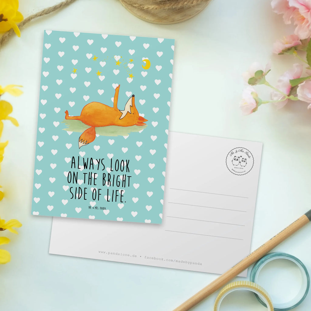 Postkarte Fuchs Sterne Postkarten, spruchkarte, kunstkarte, bildkarte, Motivkarte, Grußkarte, Ansichtskarten, Fotokarte, Kunstkarten, Ansichtskarte, einzelkarte, Postkarte, Designkarte, Fuchs, Spruch schön, Always Look On The Bright Side Of Life, Füchse, Romantik, Spruch Positiv, Tröstende Worte
