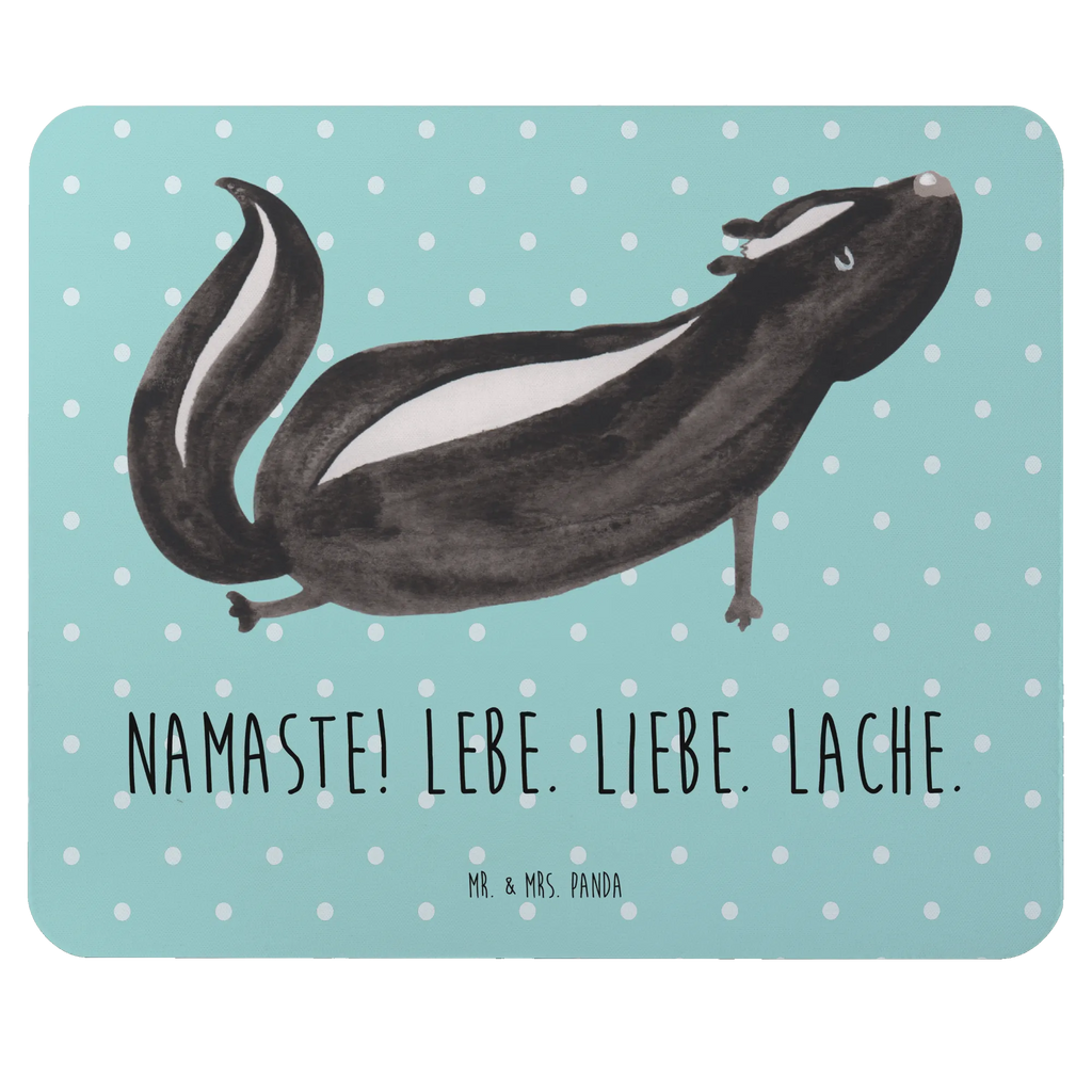 Mouse mat skunk yoga mousepad, Pad, Work, Office, Gift, Print, PC, fun, Motif, saying, Student, Mouse Pad, Mouse, Study, Skunk, Namaste, Wild animal, Love, Stinky, Live, Laugh, Stinker, Yoga, Predator