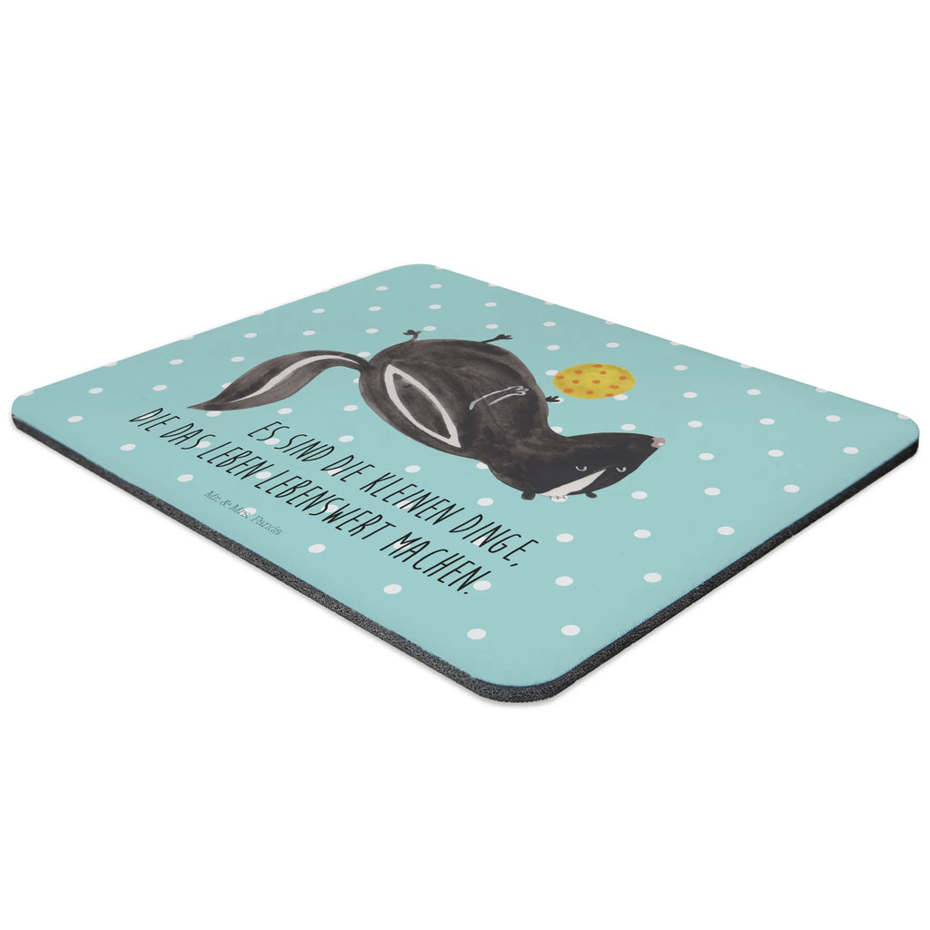 Mauspad Stinktier Ball Designer Mauspad, Mauspad Büro, Computer zubehör, Arbeitszimmer, Büroausstattung, Einzigartiges Mauspad, Mousepad, Mauspad, PC Zubehör, Mausunterlage, Stinktier, Skunk, Wildtier, verspielt, Stinki, Stinker, Raubtier, Weisheit