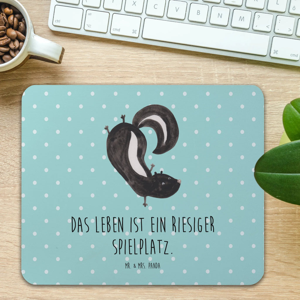 Mauspad Stinktier Handstand Computer zubehör, Mauspad Büro, Designer Mauspad, PC Zubehör, Mousepad, Mausunterlage, Mauspad, Einzigartiges Mauspad, Büroausstattung, Arbeitszimmer, Stinktier, Skunk, verpielt, Raubtier, Kind, Stinki, Spielplatz, Wildtier, Stinker
