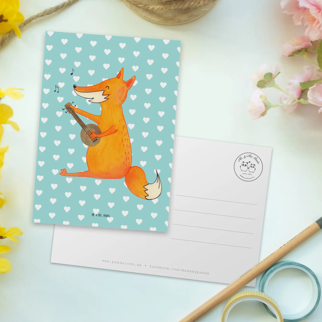 Postkarte Fuchs Gitarre Karte, Grußkarte, Geschenkkarte, Einladung, Geburtstagskarte, Einladungskarten Geburtstag, Ansichtskarte, Ansichtskarten, Dankeskarte, Postkarte, Einladung Geburtstag, Einladungskarte, Fuchs, Musik Spruch, Gitarre, Füchse, Musikerin, Sängerin, Geschenk Musiker, Sänger