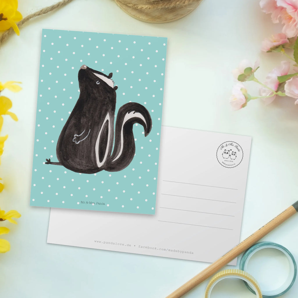 Postcard skunk Sit Karte, Geburtstagskarte, Dankeskarte, Ansichtskarten, Grußkarte, Einladungskarten Geburtstag, Einladung Geburtstag, Ansichtskarte, Einladung, Geschenkkarte, Postkarte, Einladungskarte, Stinktier, Skunk, Stinker, Besserwisser, Wildtier, Stinki, Raubtier, Recht, Spruch, Büro