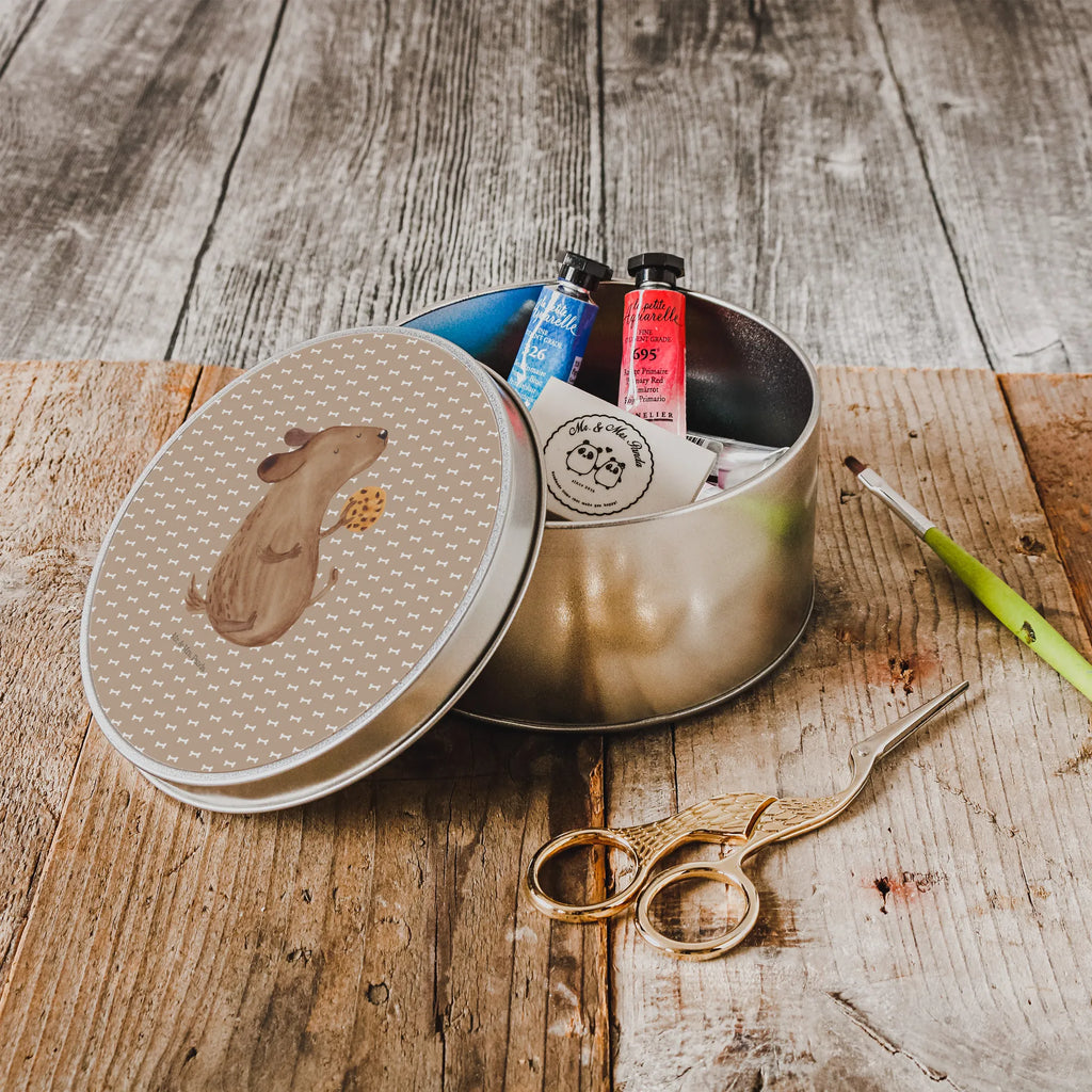 Round tin Dog biscuit storage tin, tin, cookie tin, tin can, gift box, storage, dog, mutt, hound, woof, dog mama, dog breed, love dogs, love for dogs, dog decorative items, bag with dog print, funny gifts for dog owners, what do you give a dog lover, Christmas gifts for dogs, gifts for dogs, dog sayings, dog snacks, treats, dog biscuits, Dog, dog treats