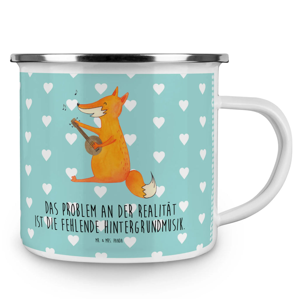 Kempingowy kubek emaliowany Lis gitara Lis