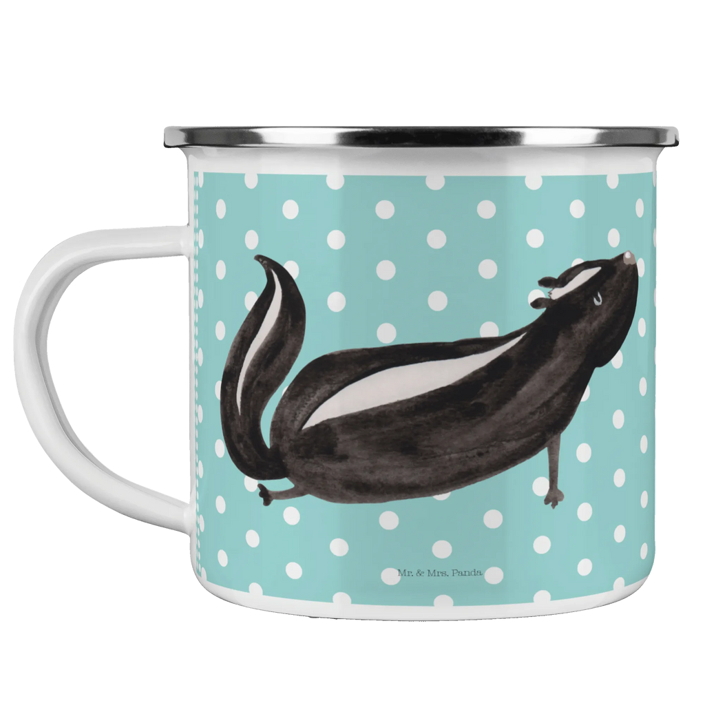 Kempingowy kubek emaliowany skunks Joga Emailletasse, Emaille Becher, wanderbecher, Campingtasse, blechbecher, becher emaille, Kaffeebecher, Emaille Tasse, Teetasse, Tasse Emaille, Becher, Kaffeetasse, Campingbecher, Pott, metallbecher, Blechtasse, Metalltasse, wandertasse, reisetasse, Tasse, Trinkbecher, emaillebecher, Teebecher, Reisebecher, Stinktier, Skunk, Lebe, Liebe, Stinker, Yoga, Wildtier, Stinki, Namaste, Raubtier, Lache