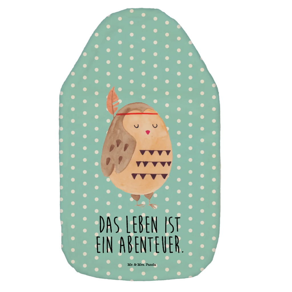 Hot water bottle Owl feather headdress Wärmflasche mit Bezug, Wärmflasche, Körnerkissen, Kinderwärmflasche, Wärmflaschenbezug, Bettflasche, Wärmekissen, Kleine Wärmflasche, Eule, Reisespruch, Owl, Eule Deko, Das Leben ist ein Abenteuer, Federschmuck, Dekoration
