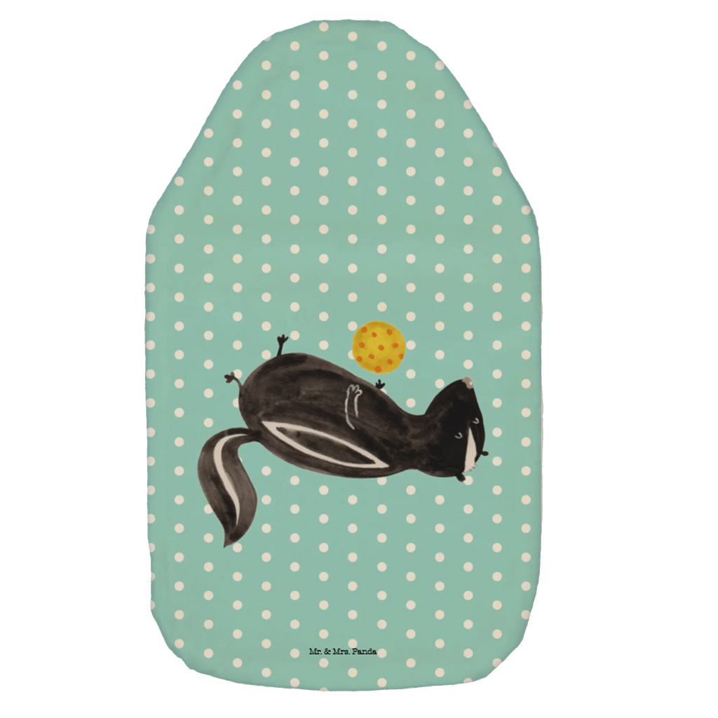 Termofor skunks piłka Körnerkissen, Kleine Wärmflasche, Wärmekissen, Wärmflaschenbezug, Wärmflasche mit Bezug, Wärmflasche, Kinderwärmflasche, Bettflasche, Stinktier, Skunk, Stinker, Wildtier, Raubtier, verspielt, Stinki, Weisheit
