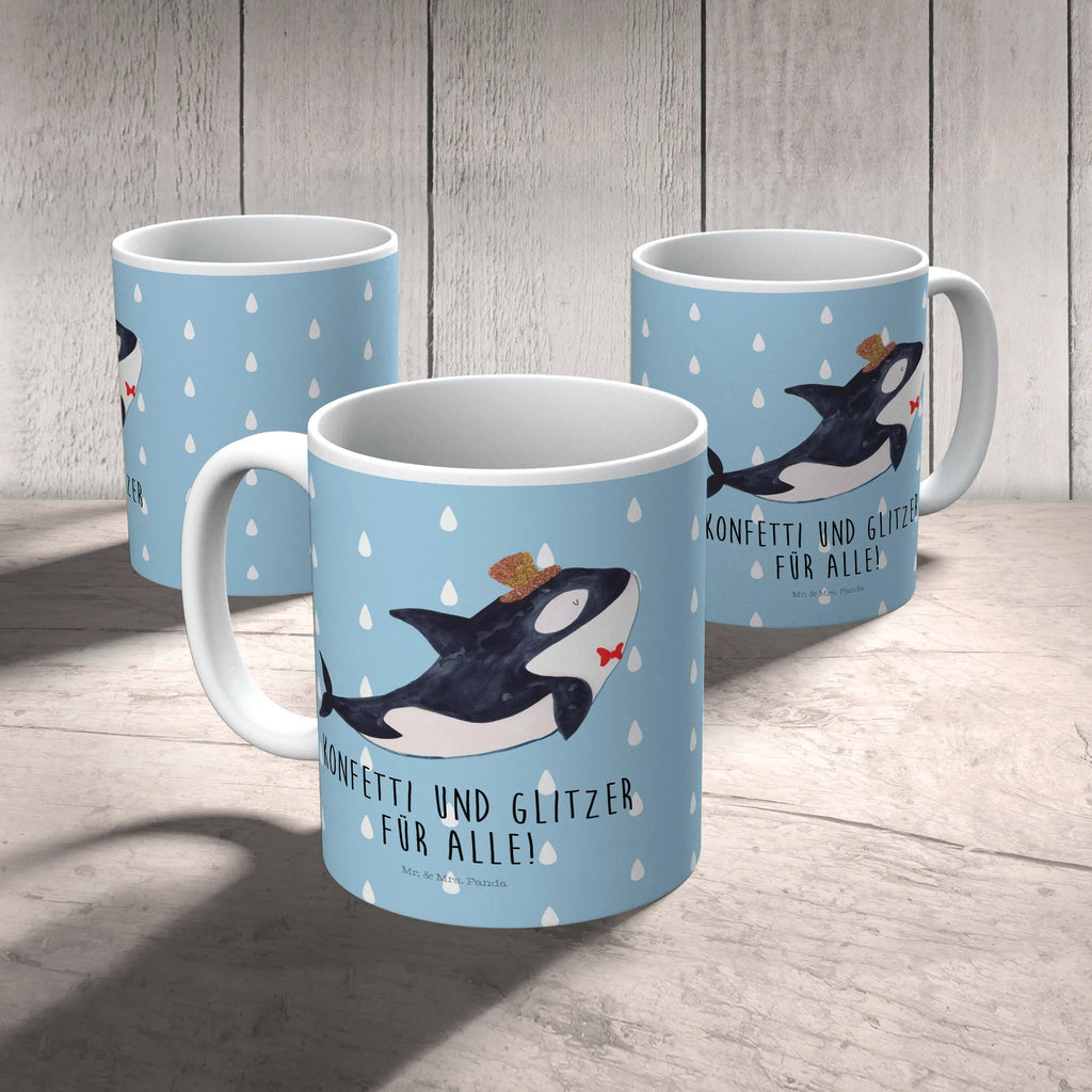 Child's mug orca cylinder coffee cup, kindergarten, camping mug, mug, plastic cup, drinking cup, Seafood, aquatic animals, ocean, sea, fish, shells, corals, reef, whale, narwhal, sea urchin, lobster, platypus, turtle, manatee, crocodile, orca, shrimp, gifts for seafood lovers, water world, underwater animals, underwater world, vacation, deep sea, seafood fans, gift ideas, seafood decoration, seafood posters, glitter, feast, confetti, party, celebration, congratulations, birthday