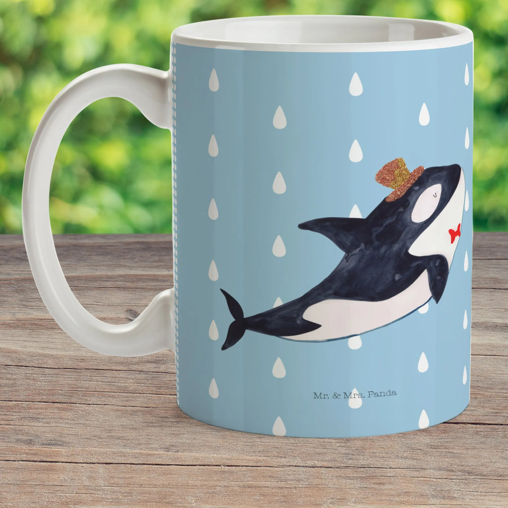Child's mug orca cylinder coffee cup, kindergarten, camping mug, mug, plastic cup, drinking cup, Seafood, aquatic animals, ocean, sea, fish, shells, corals, reef, whale, narwhal, sea urchin, lobster, platypus, turtle, manatee, crocodile, orca, shrimp, gifts for seafood lovers, water world, underwater animals, underwater world, vacation, deep sea, seafood fans, gift ideas, seafood decoration, seafood posters, glitter, feast, confetti, party, celebration, congratulations, birthday