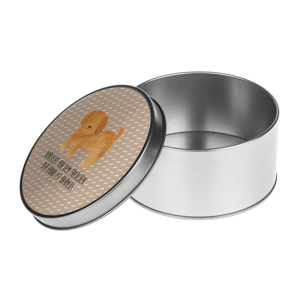 Round tin Dog fluffy tin can, storage, gift box, storage tin, tin, cookie tin, dog, mutt, hound, woof, dog mama, dog breed, love dogs, love for dogs, dog decorative items, bag with dog print, funny gifts for dog owners, what do you give a dog lover, Christmas gifts for dogs, gifts for dogs, dog sayings, Dog, dog mom, dog love, dog owner, mistress, dogs