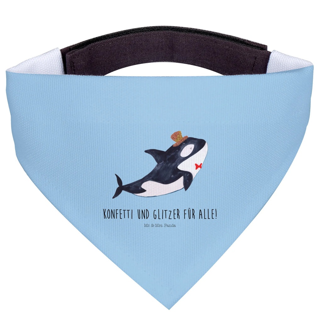 Chusta na szyję dla psa L Orka cylinder Mittelgroße Hunde, Tuch, Hunde, Halstuch, Mittel, Hundehalstuch, Meer, Meerestiere, Urlaub, Narwal, Fete, Geburtstag, Glitzer, Konfetti, Glückwunsch, Fest, Feier, Orca, Glitter