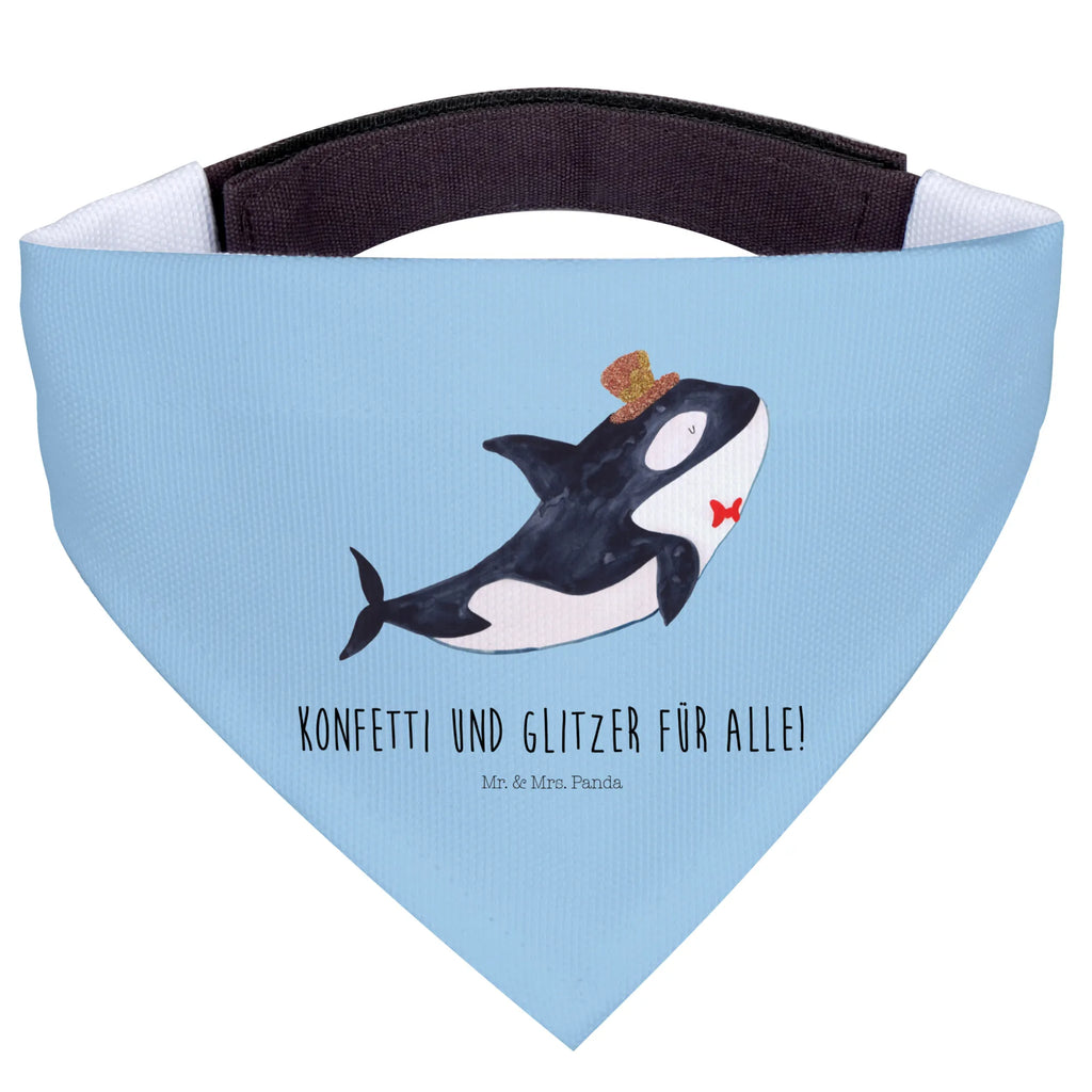 Chusta na szyję dla psa L Orka cylinder Mittelgroße Hunde, Tuch, Hunde, Halstuch, Mittel, Hundehalstuch, Meer, Meerestiere, Urlaub, Narwal, Fete, Geburtstag, Glitzer, Konfetti, Glückwunsch, Fest, Feier, Orca, Glitter