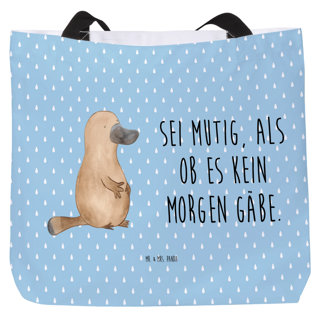 Shopper Schnabeltier Mut XXL Tasche, Tragebeutel, Alltagstasche, Strandtasche, Shopper, Stofftasche, Schulbeutel, Schultasche, Beutel, Freizeittasche, XL, Einkaufsbeutel, Schultertasche, Tüte, Ausflug, Einkaufstasche, Urlaub, Meer, Meerestiere, Büro, Neuanfang, Schnabeltier, Mut, Motivation, Weltreise, Training, Raodtrip, Schnabeltiere, mutig, Arbeit, Lebensweisheit, Neustart