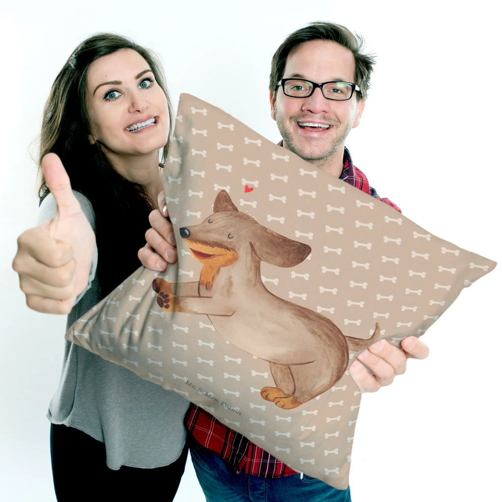 40x40 poduszka pies Jamnik Pies, motyw psa, zwierzę domowe, rasa psa, miłośnik zwierząt, właściciel psa, powiedzenia