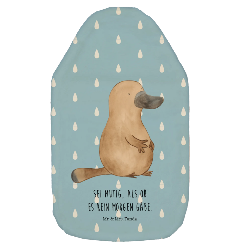 Termofor dziobak Odwaga Bettflasche, Kleine Wärmflasche, Körnerkissen, Wärmekissen, Kinderwärmflasche, Wärmflasche, Wärmflasche mit Bezug, Wärmflaschenbezug, Meerestiere, Meer, Urlaub, Raodtrip, Lebensweisheit, Schnabeltiere, Motivation, Arbeit, Neuanfang, Mut, Weltreise, Schnabeltier, mutig, Neustart, Büro, Training