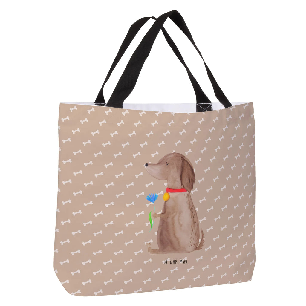 Shopper Hund Blume Schultertasche, Shopper, Stofftasche, Freizeittasche, Strandtasche, XXL Tasche, XL, Einkaufstasche, Tüte, Tragebeutel, Schultasche, Schulbeutel, Alltagstasche, Beutel, Einkaufsbeutel, Ausflug, Sprüche, Hund, Hundebesitzer, Hunderasse, Haustier, Hundemotiv, Tierliebhaber, Frauchen, Hunde, Hundeliebe