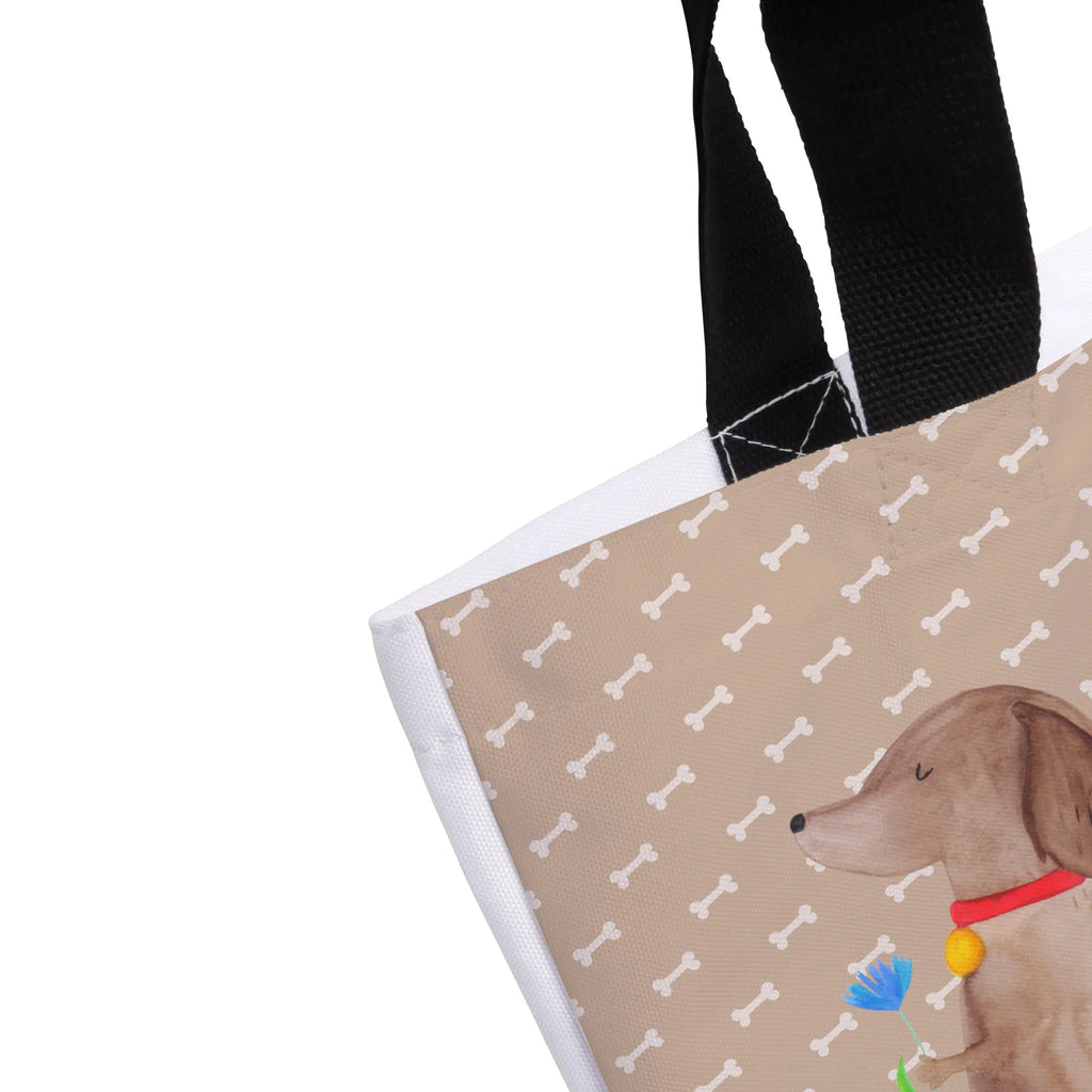 Shopper Hund Blume Schultertasche, Shopper, Stofftasche, Freizeittasche, Strandtasche, XXL Tasche, XL, Einkaufstasche, Tüte, Tragebeutel, Schultasche, Schulbeutel, Alltagstasche, Beutel, Einkaufsbeutel, Ausflug, Sprüche, Hund, Hundebesitzer, Hunderasse, Haustier, Hundemotiv, Tierliebhaber, Frauchen, Hunde, Hundeliebe