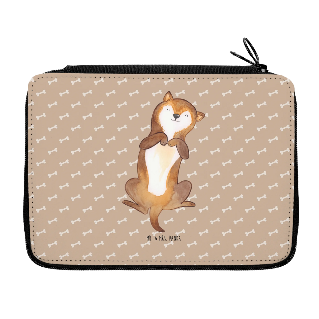 Leather folder Dog Stroke Kind, Stiftetasche, Stifte Etui, Bestückte Federmappe, Grundschule, Federmappe, Stifterolle, Federmäppchen, Federmäppchen bedruckt, Schülerin, Schule, Schüler, Büro Stifte Etui, Kinder Federmappe, Geschenk, Federmappe Einschulung, Einschulung, Motiv, Hund, Hundemotiv, Haustier, Hunderasse, Tierliebhaber, Hundebesitzer, Sprüche, Bauchkraulen, Hundeliebe, Hunde, Hundewelpe