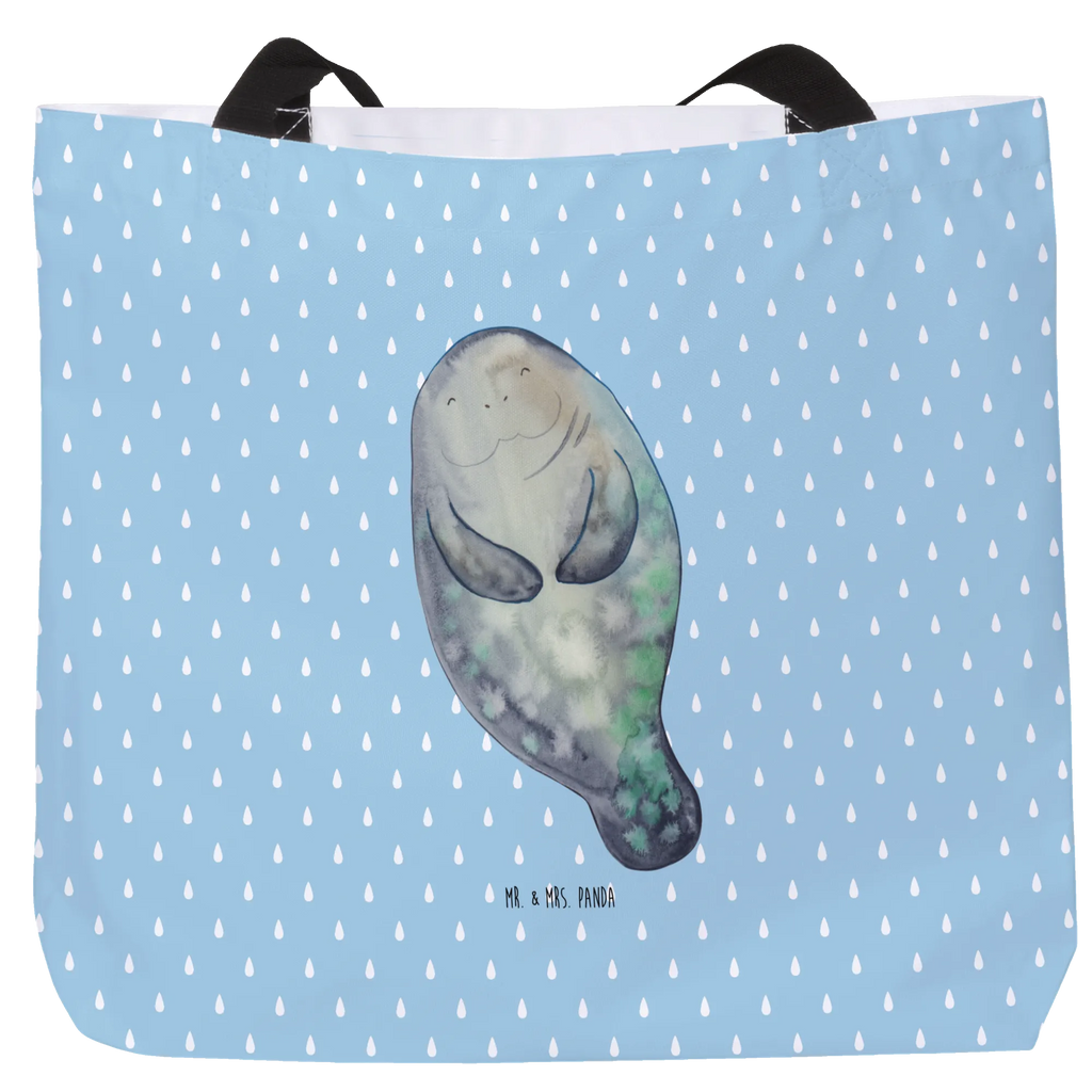 Shopper manatee happy Schultertasche, XXL Tasche, Tüte, Ausflug, Tragebeutel, Freizeittasche, Einkaufsbeutel, XL, Stofftasche, Schultasche, Shopper, Strandtasche, Alltagstasche, Einkaufstasche, Beutel, Schulbeutel, Urlaub, Meer, Meerestiere, Freundin, Neustart, Seekühe, Achtsamkeit, Liebeskummer, Selbstliebe, Zufrieden, Respekt, Seekuh, Neuanfang