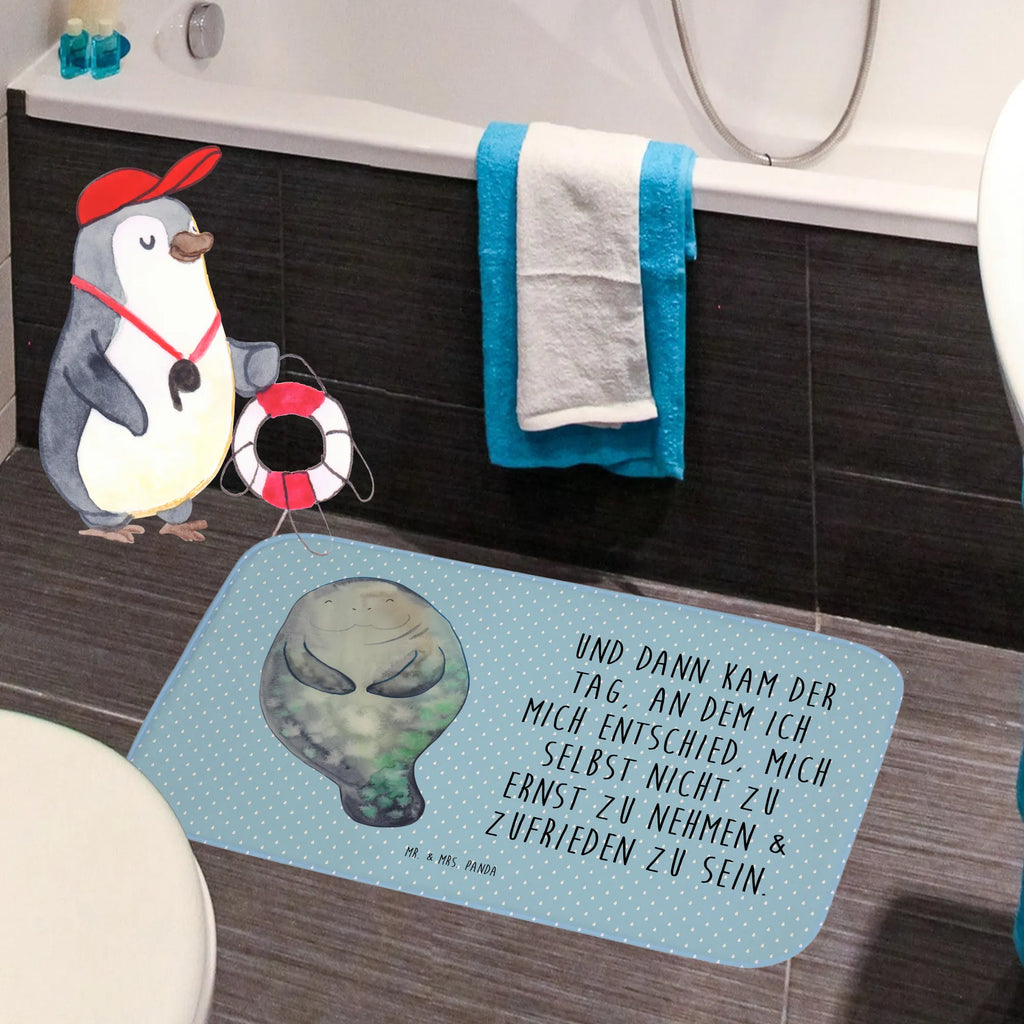 Bath mat manatee happy Shower mat, Bath mat, non-slip, Bath rug, Seafood, aquatic animals, ocean, sea, fish, shells, corals, reef, whale, narwhal, sea urchin, lobster, platypus, turtle, manatee, crocodile, orca, shrimp, gifts for seafood lovers, water world, underwater animals, underwater world, vacation, deep sea, seafood fans, gift ideas, seafood decoration, seafood posters, New beginning, Girlfriend, Lovesickness, Manatee, Carefulness, Satisfaction, Self-love, New start, Manatees, Respect
