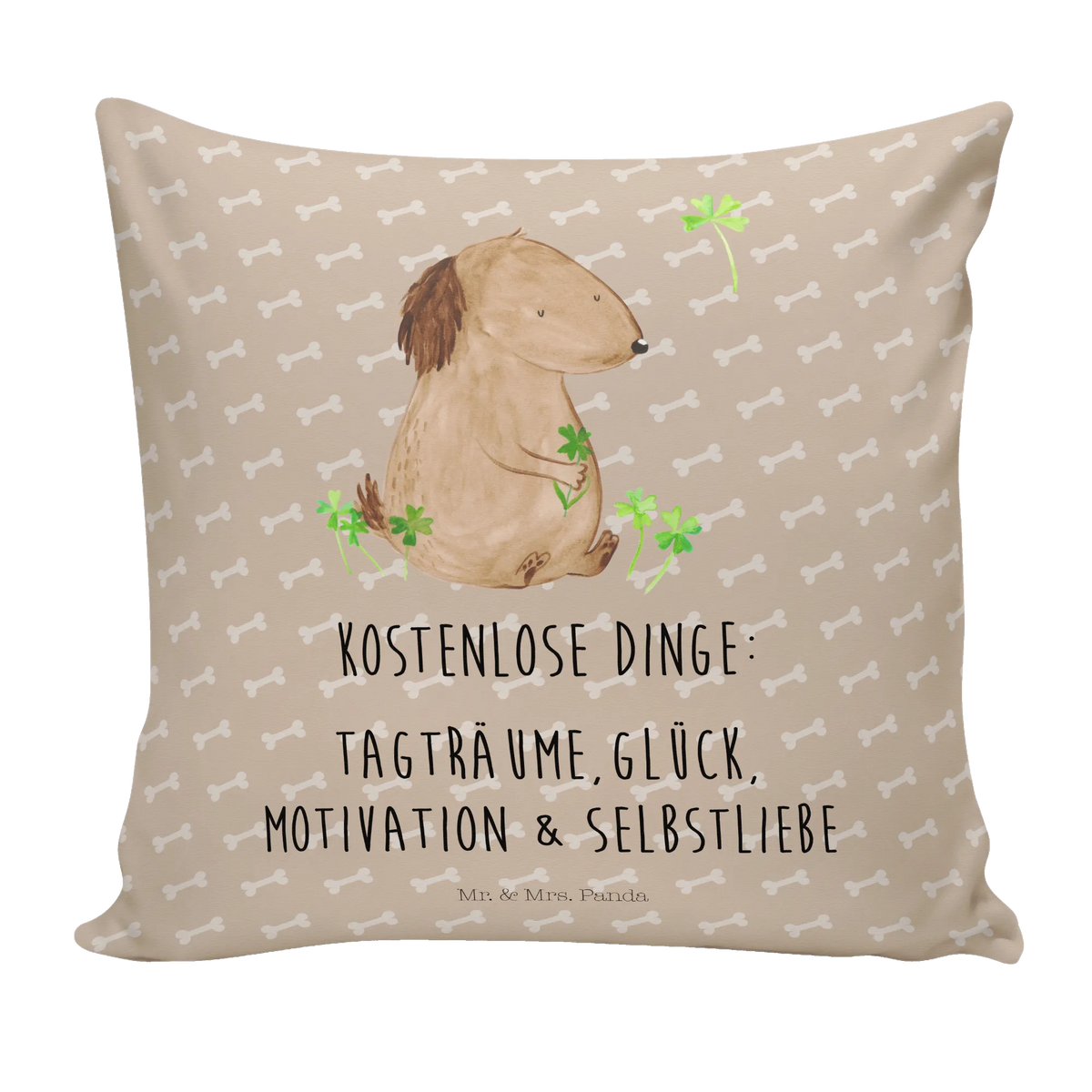 Cushion Dog shamrock